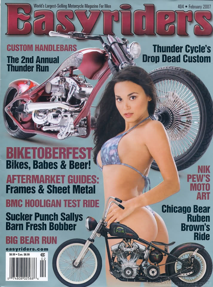 Easyriders February 2007 magazine back issue Easyriders magizine back copy Easyriders February 2007 Adult Motorcycle Magazine Back Issue Published by Paisano Publications Since 1970. The 2nd Annual Thunder Run .