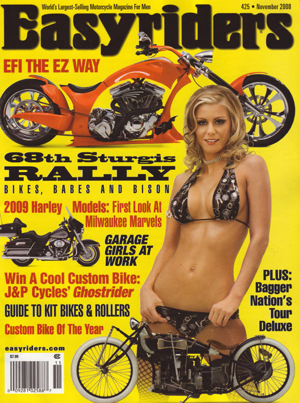 Easyriders # 425 - November 2008 magazine back issue Easyriders magizine back copy easyriders magazine nov 2008 issues xxx pic hog girls nude motorcycles mag xxx pix biker babes hogs