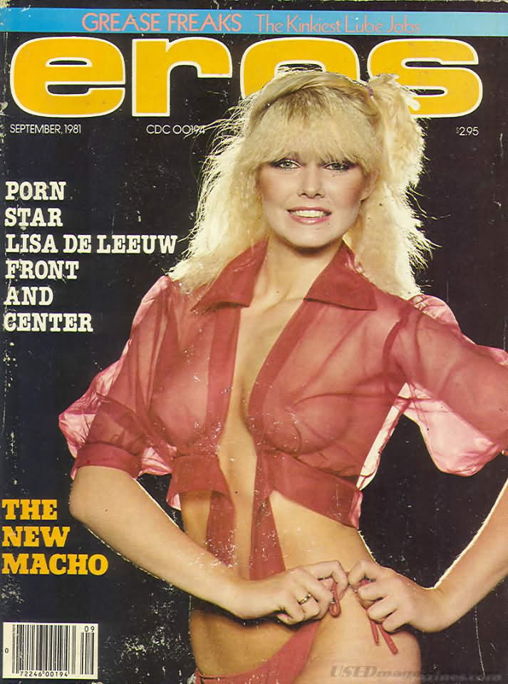 Eros September 1981 magazine back issue Eros magizine back copy Eros September 1981 Erotic Adult Magazine Back Issue Published in the USA. Porn Star Lisa De Leeuw Front And Center.