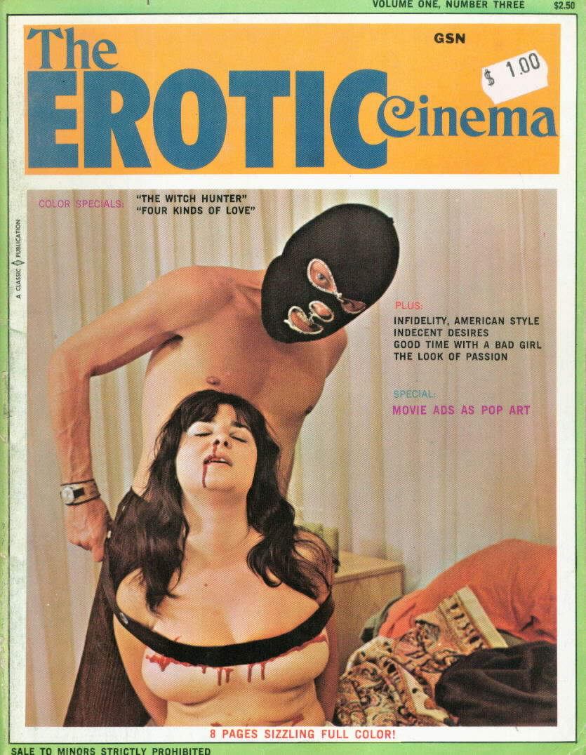 Erotic Cinema Vol. 1 # 3 magazine back issue Erotic Cinema magizine back copy 