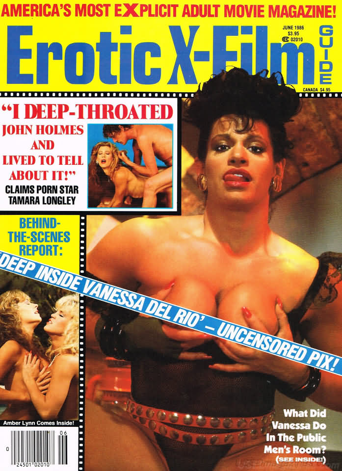 Erotic X-Film Guide June 1986 magazine back issue Erotic X-Film Guide magizine back copy 