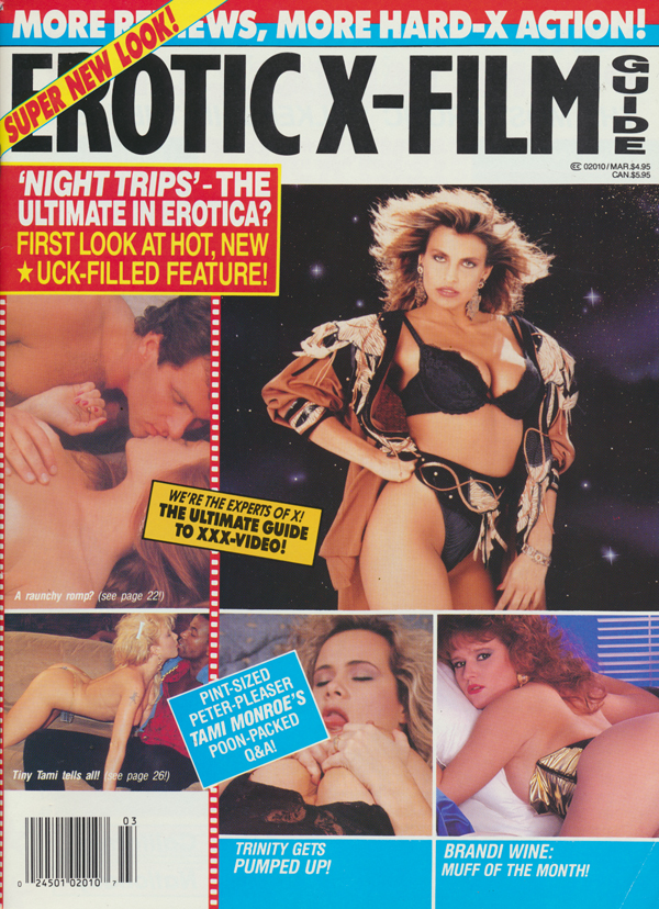 Erotic X-Film Guide March 1990 magazine back issue Erotic X-Film Guide magizine back copy 