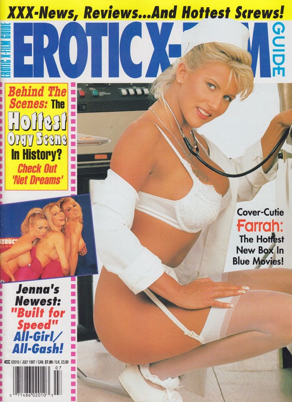 Erotic X-Film Guide July 1997 magazine back issue Erotic X-Film Guide magizine back copy erotic xfilm guide 1997 back issues hottest orgy scenes xxx explicit movie reviews adult film stars 
