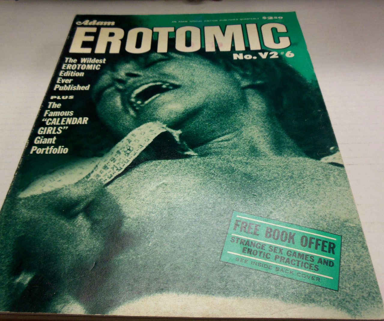 Adam Erotomic Vol. 2 # 6 magazine back issue Adam Erotomic magizine back copy 