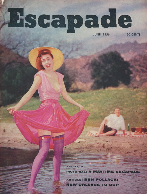 Escapade June 1956 magazine back issue Escapade magizine back copy 