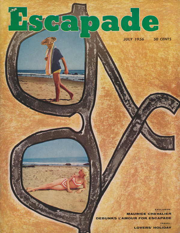 Escapade July 1956 magazine back issue Escapade magizine back copy 