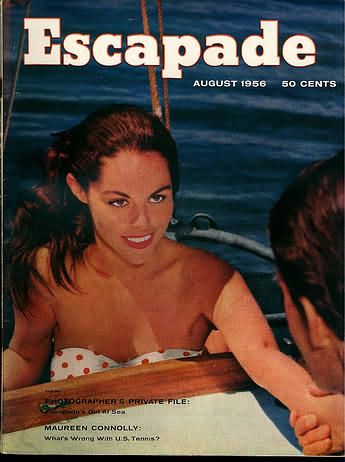 Escapade August 1956 magazine back issue Escapade magizine back copy 