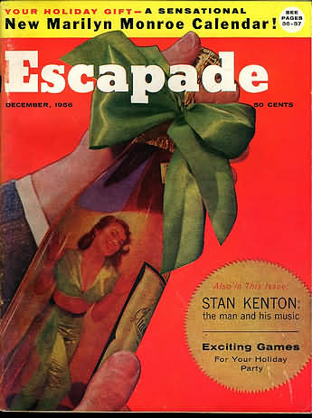 Escapade December 1956 magazine back issue Escapade magizine back copy 