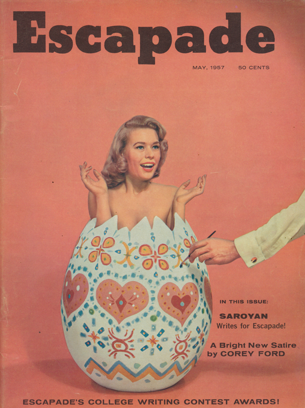 Escapade May 1957 magazine back issue Escapade magizine back copy 