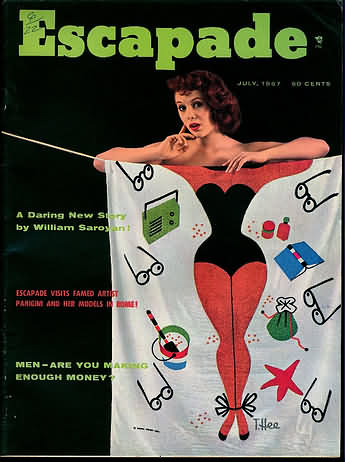 Escapade July 1957 magazine back issue Escapade magizine back copy 