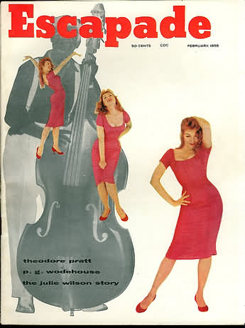 Escapade February 1958 magazine back issue Escapade magizine back copy 