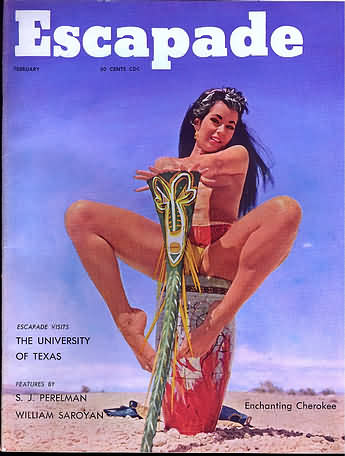 Escapade February 1959 magazine back issue Escapade magizine back copy 