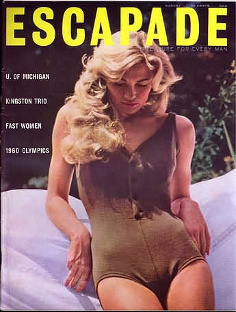 Escapade August 1960 magazine back issue Escapade magizine back copy 
