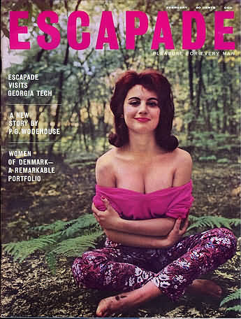 Escapade February 1961 magazine back issue Escapade magizine back copy 