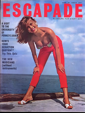 Escapade June 1961 magazine back issue Escapade magizine back copy 