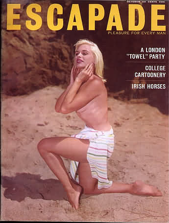 Escapade October 1961 magazine back issue Escapade magizine back copy 