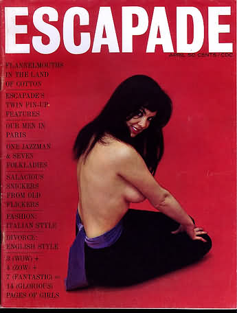 Escapade April 1964 magazine back issue Escapade magizine back copy 