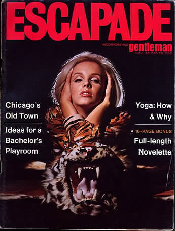 Escapade November 1966 magazine back issue Escapade magizine back copy 