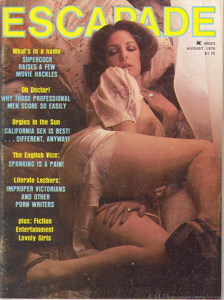 Escapade August 1976 magazine back issue Escapade magizine back copy 