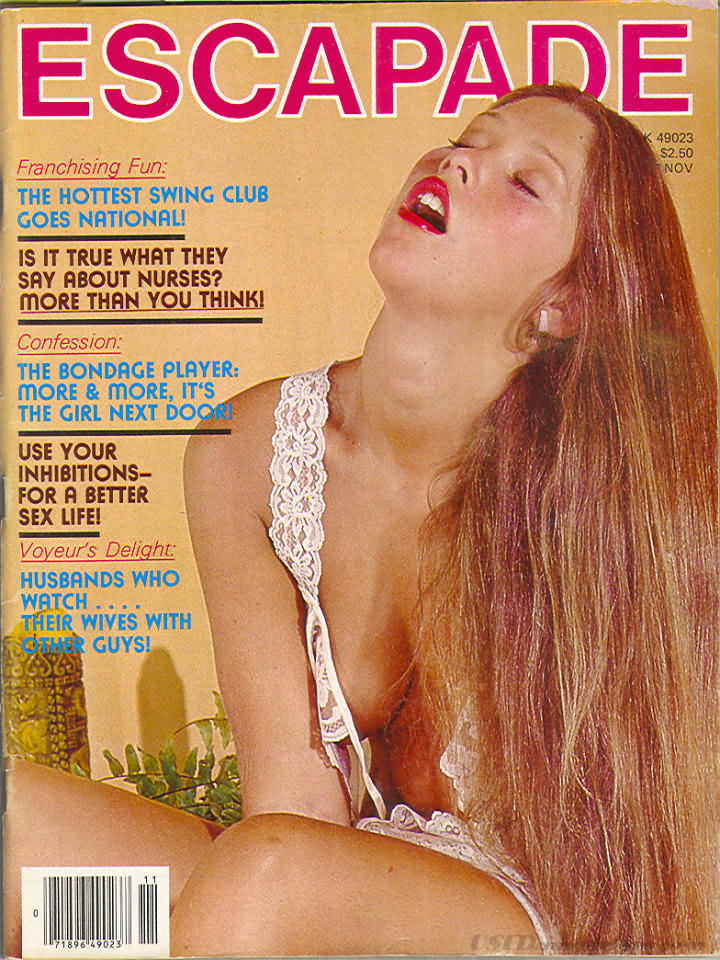 Escapade November 1979 magazine back issue Escapade magizine back copy 