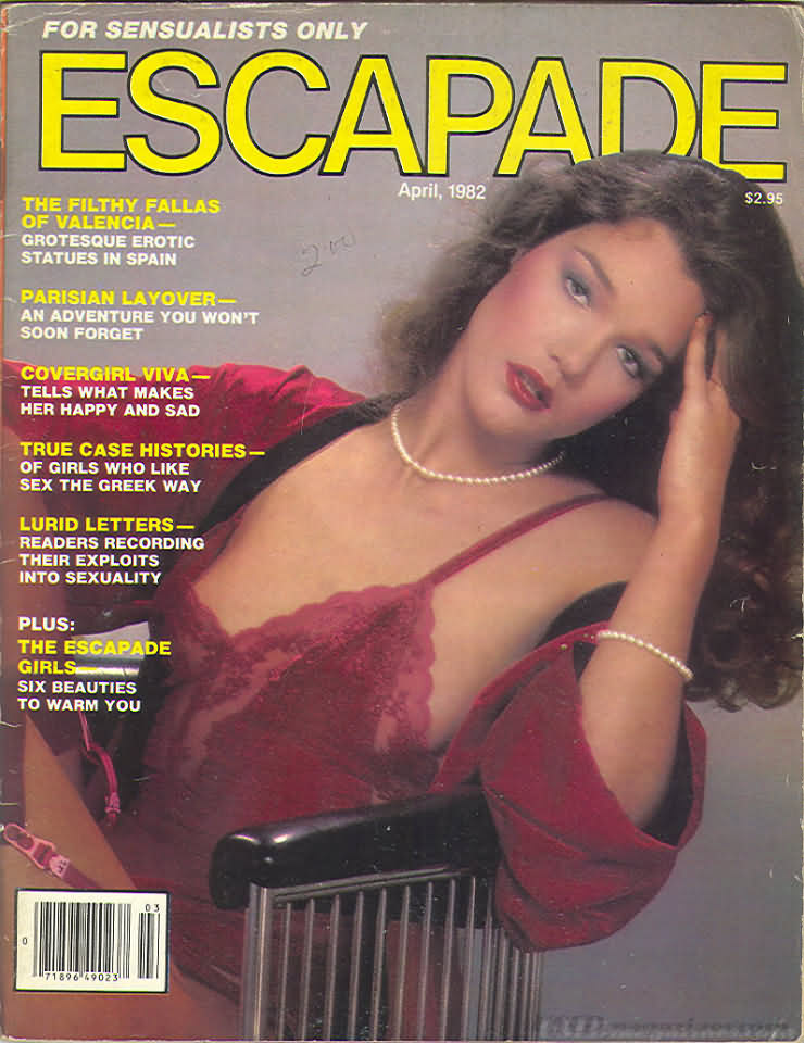 Escapade April 1982 magazine back issue Escapade magizine back copy 