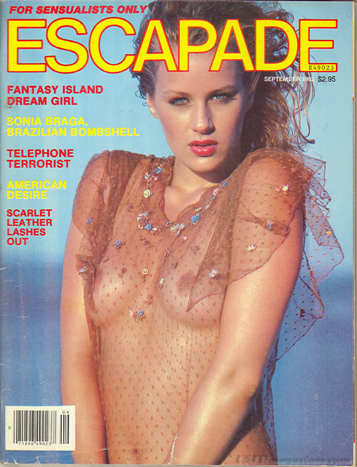 Escapade September 1982 magazine back issue Escapade magizine back copy 