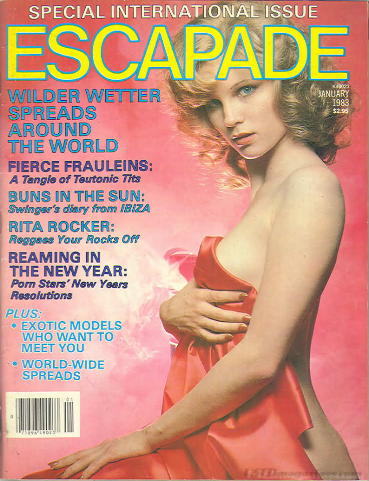Escapade January 1983 magazine back issue Escapade magizine back copy 