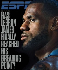 LeBron James magazine cover appearance ESPN May 2017