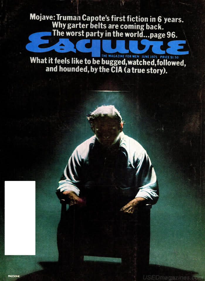Esquire June 1975 magazine back issue Esquire magizine back copy Esquire June 1975 Men's Lifestyle Magazine Back Issue Published by Hearst Communications. Mojave: Truman Capote's First Fiction In 6 Years. Why Garter Belts Are Coming Back.