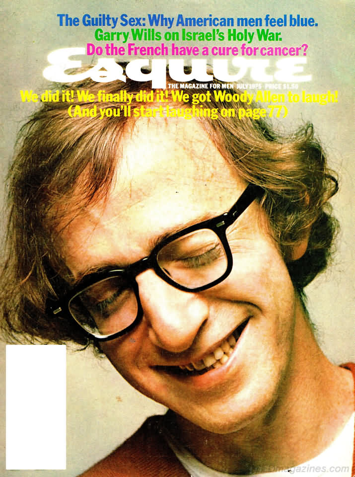 Esquire July 1975 magazine back issue Esquire magizine back copy Esquire July 1975 Men's Lifestyle Magazine Back Issue Published by Hearst Communications. The Guilty  Sex: Why American Men Feel Blue.