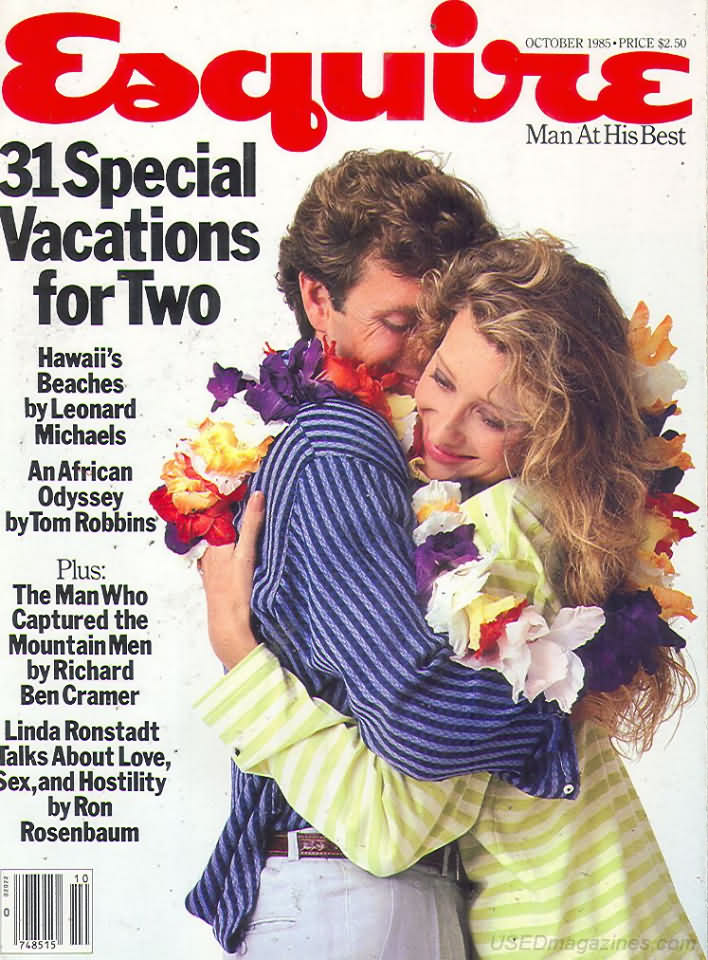 Esquire October 1985 magazine back issue Esquire magizine back copy Esquire October 1985 Men's Lifestyle Magazine Back Issue Published by Hearst Communications. 31 Special Vacations For Two.