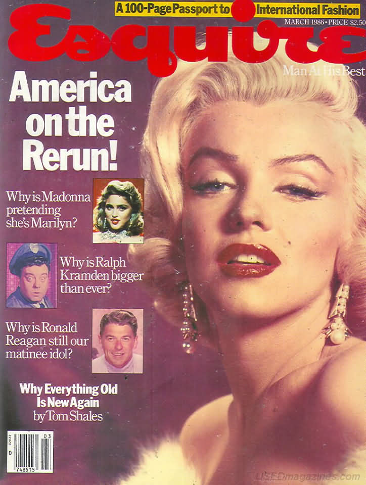 Esquire March 1986 magazine back issue Esquire magizine back copy Esquire March 1986 Men's Lifestyle Magazine Back Issue Published by Hearst Communications. Why Is Madonna Pretending She's Marilyn?.