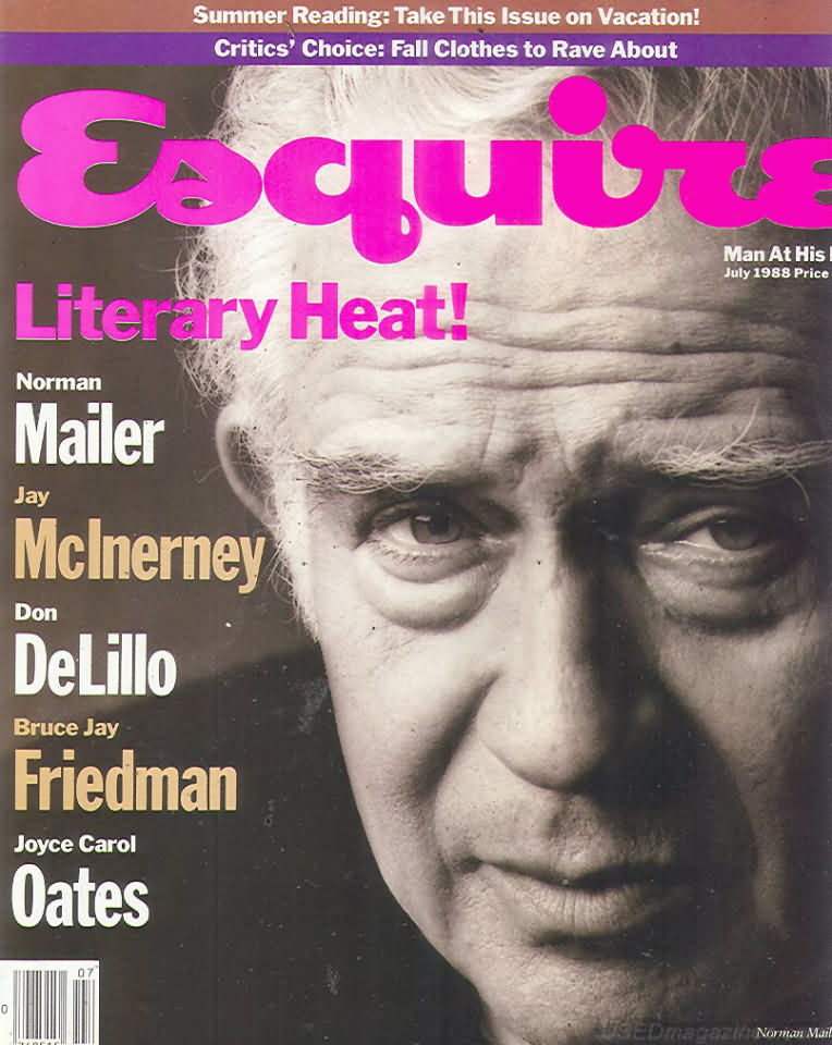 Esquire July 1988 magazine back issue Esquire magizine back copy Esquire July 1988 Men's Lifestyle Magazine Back Issue Published by Hearst Communications. Literary Heat! Norman Mailer.