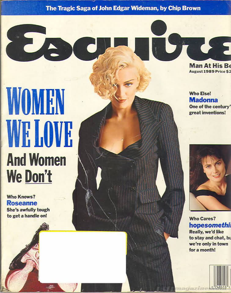 Esquire August 1989 magazine back issue Esquire magizine back copy Esquire August 1989 Men's Lifestyle Magazine Back Issue Published by Hearst Communications. The Tragic Saga Of John Edgar Wideman, By Chip Brown.