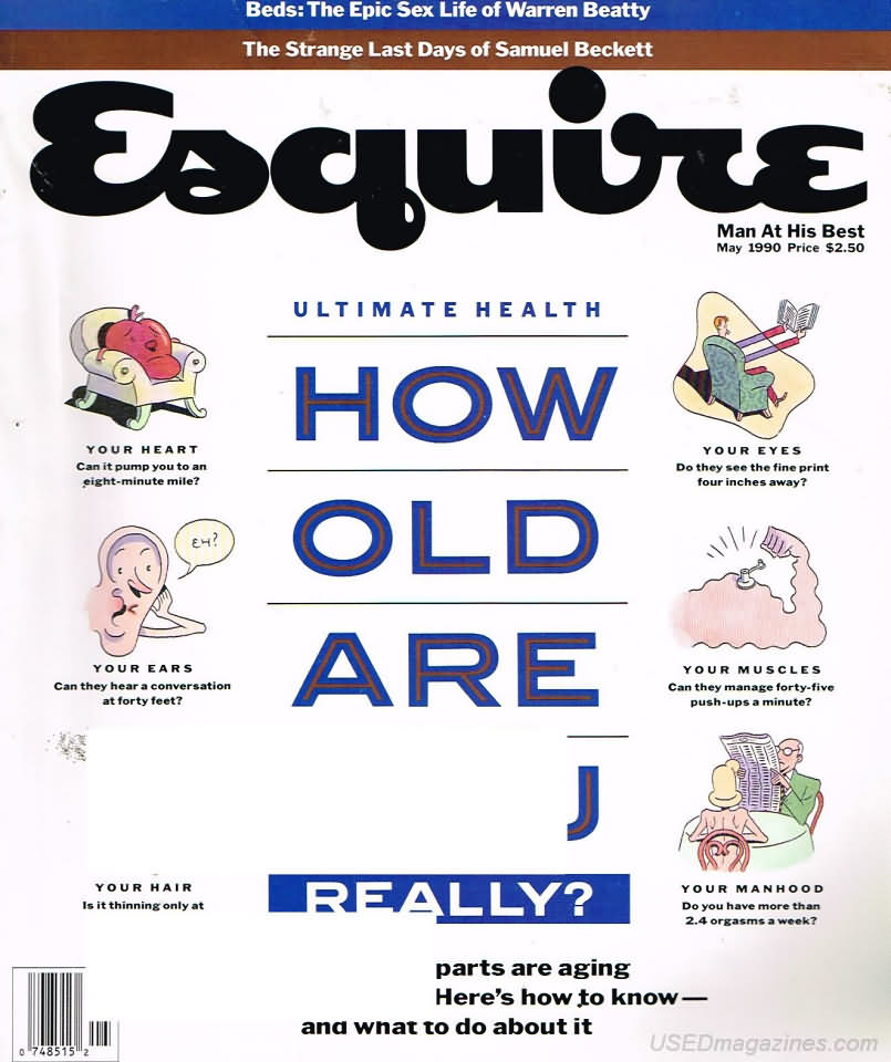 Esquire May 1990 magazine back issue Esquire magizine back copy Esquire May 1990 Men's Lifestyle Magazine Back Issue Published by Hearst Communications. Your Heart Can It Pump You To An Eight-Minute Mile?.