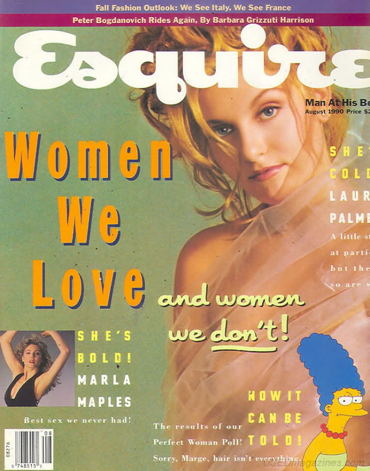Esquire August 1990 magazine back issue Esquire magizine back copy Esquire August 1990 Men's Lifestyle Magazine Back Issue Published by Hearst Communications. Fall Fashion Outook: We See Italy, We See France.