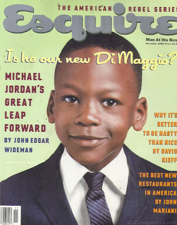 Esquire November 1990 magazine back issue Esquire magizine back copy Esquire November 1990 Men's Lifestyle Magazine Back Issue Published by Hearst Communications. Michael Jordan's Great Leap Forward By John Edgar Wideman.