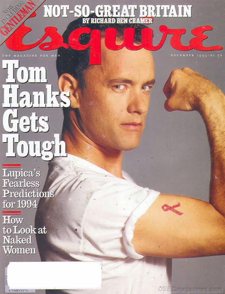 Esquire December 1993 magazine back issue Esquire magizine back copy Esquire December 1993 Men's Lifestyle Magazine Back Issue Published by Hearst Communications. Tom Hanks Gets Tough.
