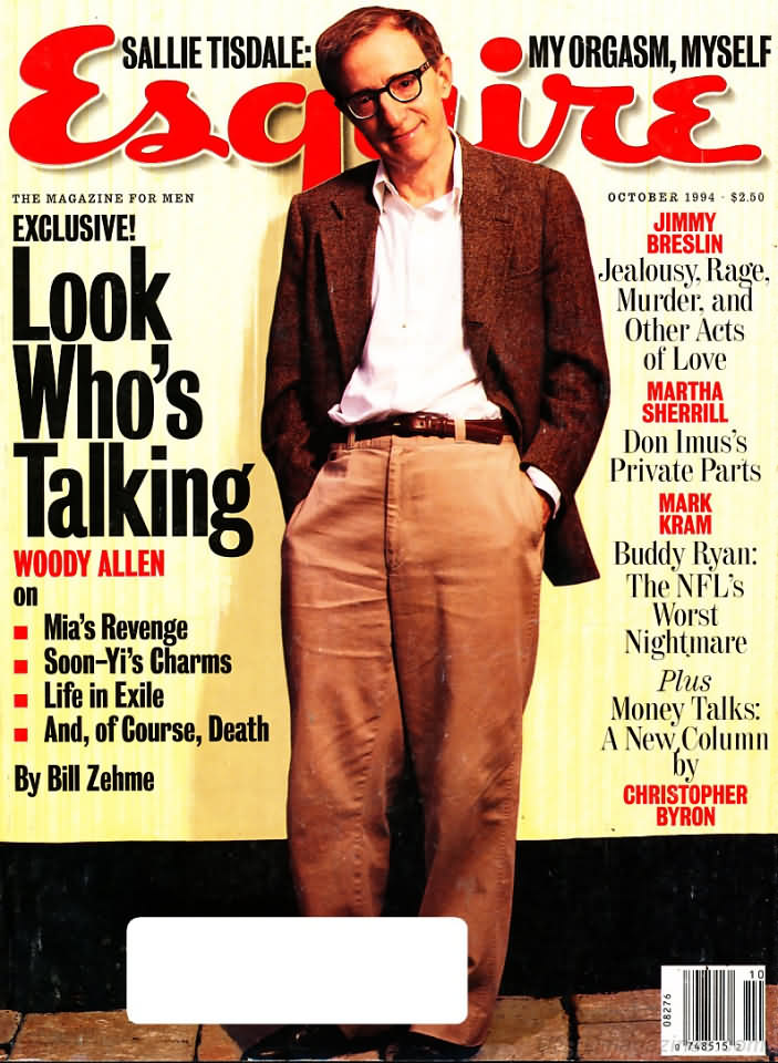 Esquire October 1994 magazine back issue Esquire magizine back copy Esquire October 1994 Men's Lifestyle Magazine Back Issue Published by Hearst Communications. Jimmy Breslin Jealousy, Rage Murder, And Other Acts Of Love.