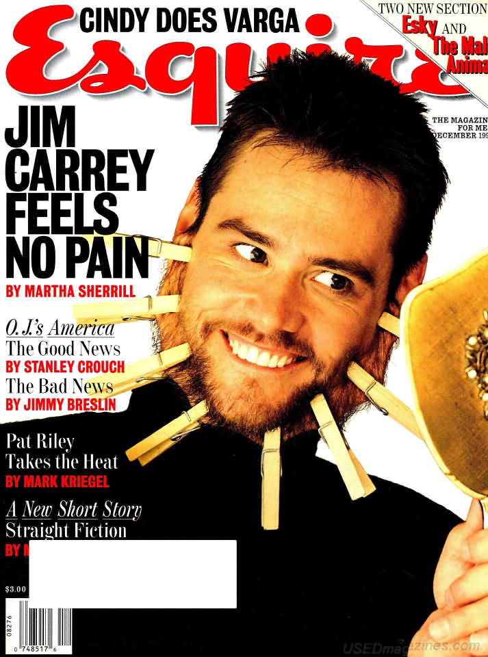 Esquire December 1995 magazine back issue Esquire magizine back copy Esquire December 1995 Men's Lifestyle Magazine Back Issue Published by Hearst Communications. Jim Carrey Feels No Pain By Martha Sherrill.