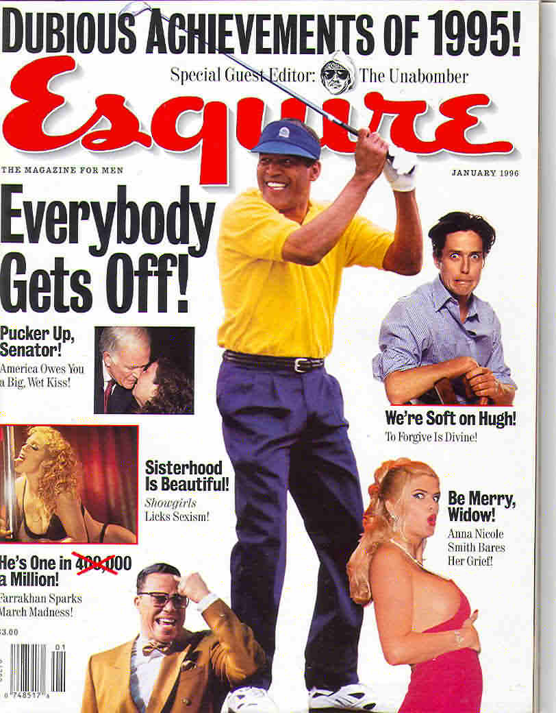 Esquire January 1996 magazine back issue Esquire magizine back copy Esquire January 1996 Men's Lifestyle Magazine Back Issue Published by Hearst Communications. Pucker Up, Senator! America Owes You A Big, Wet Kiss!.