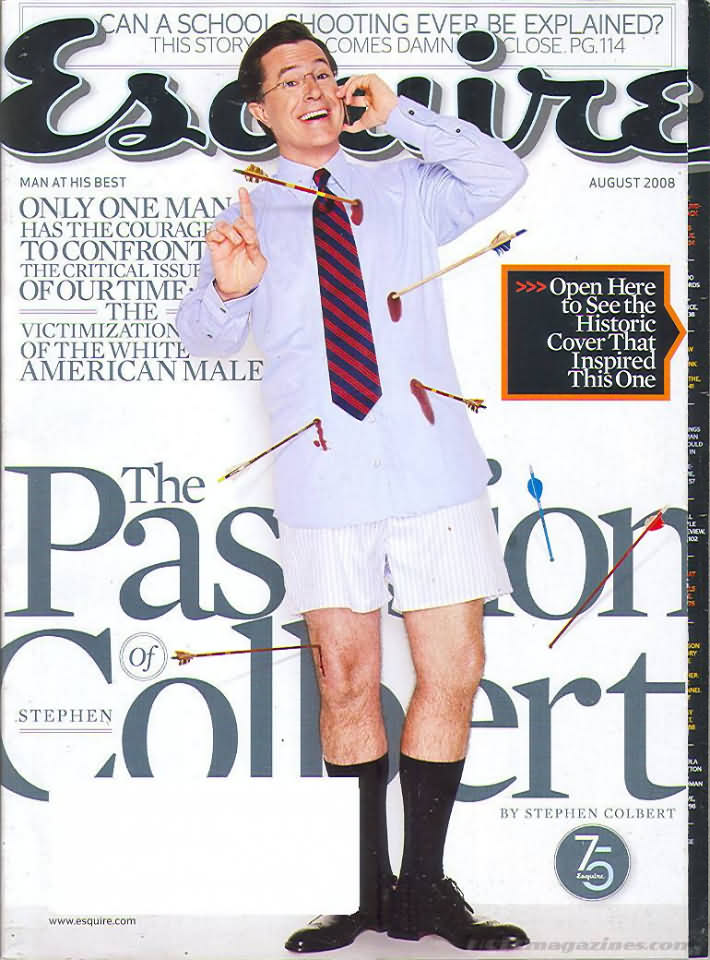 Esquire August 2008 magazine back issue Esquire magizine back copy Esquire August 2008 Men's Lifestyle Magazine Back Issue Published by Hearst Communications. Can A School Shooting Ever Be Explained? This Story Becomes Damn Close.
