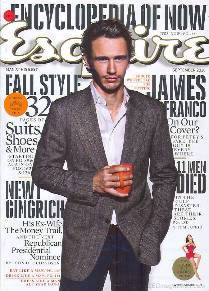 Esquire September 2010 magazine back issue Esquire magizine back copy Esquire September 2010 Men's Lifestyle Magazine Back Issue Published by Hearst Communications. Suits Shoes & More Starting On PG.89 & Again On Pg 162 & 176.
