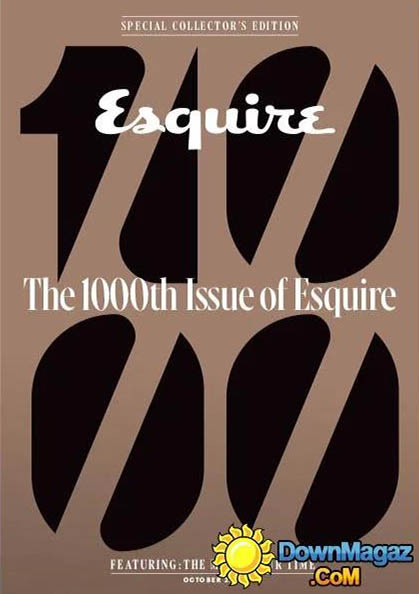 Esquire October 2015 magazine back issue Esquire magizine back copy 