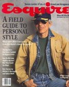 Esquire September 1987 magazine back issue cover image