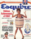 Esquire January 1989 magazine back issue cover image