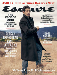 Esquire February 2018 magazine back issue cover image