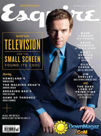 Esquire UK October 2013 Magazine Back Copies Magizines Mags