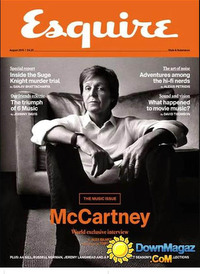 Esquire UK August 2015 magazine back issue cover image
