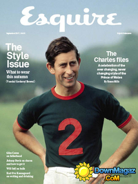 Esquire UK September 2017 magazine back issue cover image